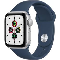 Apple Watch SE GPS 40mm Aluminum Case with Sport Band Silver/Blue (LL)