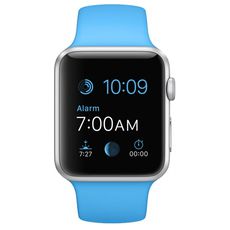 Apple Watch Sport with Sport Band (42 ) Silver Aluminum/Blue