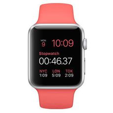 Apple Watch Sport with Sport Band (42 ) Silver Aluminum/Pink