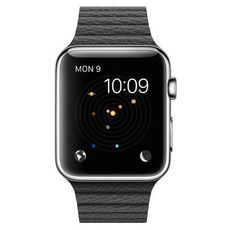 Apple Watch with Leather Loop (42 ) Stainless Steel/Black