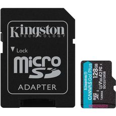   4K MicroSD 128gb 170MB/s SDXC Kingston Class 10 UHS-I A2 C10 V30 U3 + SD