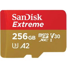   MicroSD 4K 256gb (190/130 MB/s) SDXC Sandisk Extreme UHS-I U3 V30 A2