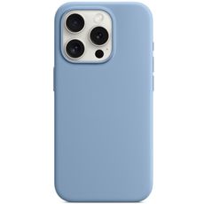 - iPhone 15 Pro Max 6.7 Silicone Case MagSafe Winter Blue