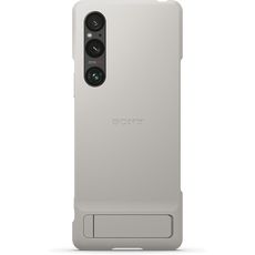    Sony Xperia 1 V Platinum Gray Style Cover with Stand