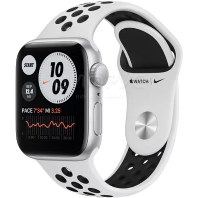 Apple Watch SE GPS 40mm Aluminum Case with Nike Sport Band White - 