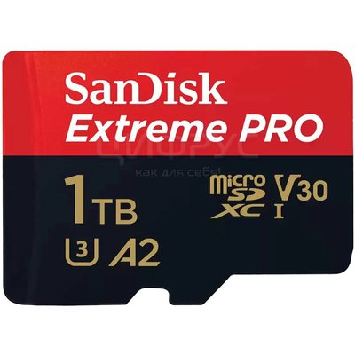 K Micro SDXC 1Tb Sandisk Extreme Pro UHS-I U3 V30 A2 + ADP (200/140 MB/s) - 