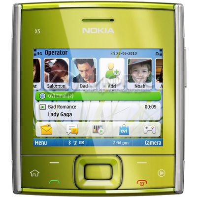 Nokia X5-01 Yellow Green - 