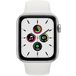 Apple Watch SE GPS 44mm Aluminum Case with Sport Band Silver/White (LL) - 
