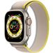 Apple Watch Ultra 49 mm Titanium Case, Trail Yellow/Beige (Medium/Large, 145-220 mm) Yellow/Beige - 