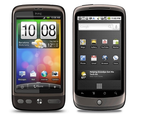 Смартфоны HTC Desire и Nexus One получили экраны Super TFT