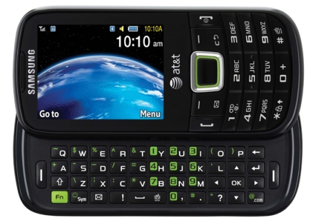 Samsung Evergreen - экологичный телефон с выдвижной клавиатурой