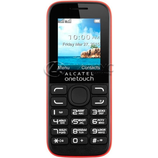 Купить Alcatel OT-1052D Dual Black/deep red (РСТ) в Москве – цена ...