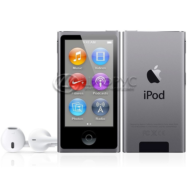 【Apple iPod nano】(第7世代) シルバー Купить Apple iPod nano 7 16Gb Space Gray (Серый) в Москве – Apple
