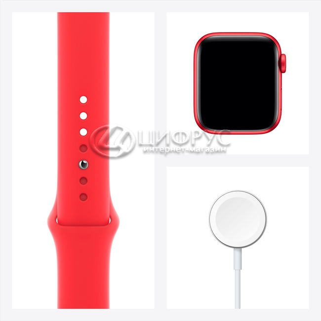 APPLE WATCH SERIES 6 GPS + CELLULAR, 44MM PRODUCT(RED) ALUMINIUM CASE WITH  PRODUCT(RED) SPORT BAND - REGULAR
