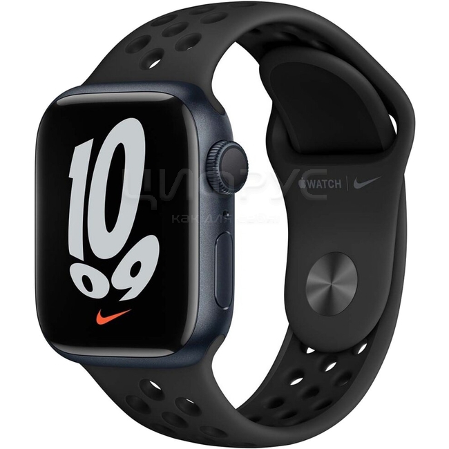 Apple Watch Series 7 45mm Aluminum Case with Sport Band Nike Black Apple Watch Series 7 45mm Aluminum Case with Sport Band Nike Black