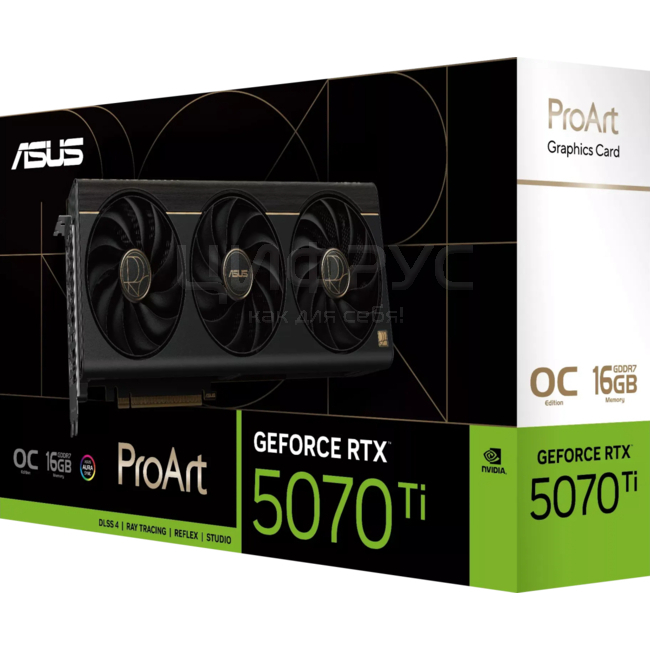 Купить Asus GeForce RTX 5070 TI PROART OC 16Gb 256bit GDDR7