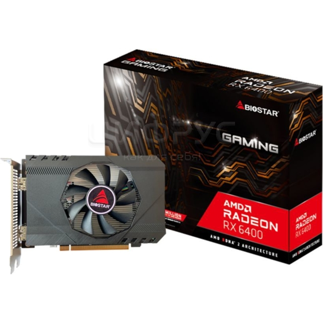 Купить Biostar Radeon RX 6400 4GB 64bit GDDR6 (VA6406RA46) (EAC) в ...