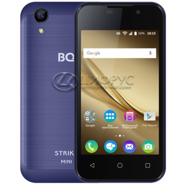 Купить BQ 4072 Strike Mini Dark Blue Brushed в Москве – цена смартфона ...