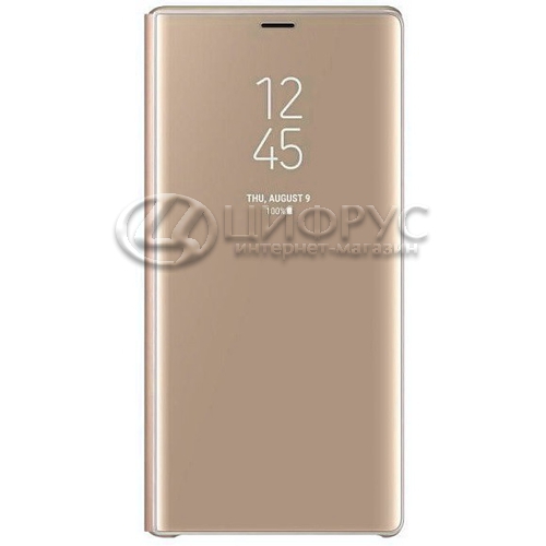 Купить Чехол-книга для Samsung Galaxy Note 10+ золотой Clear View в ...