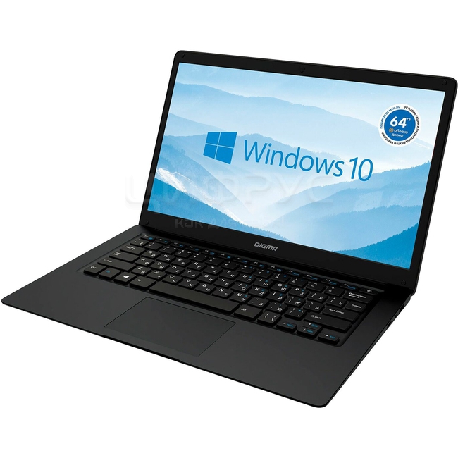 Купить DIGMA EVE 14 C414 (Intel Celeron N3350 1100MHz, 14", 1920х1080 ...