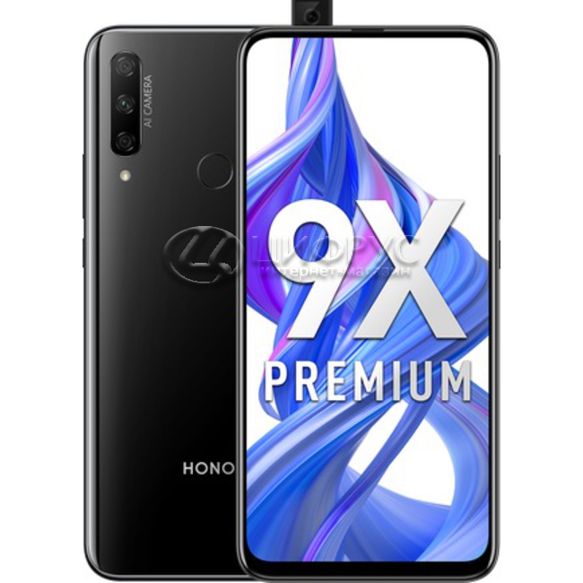 Купить Honor 9X Premium 128Gb+6Gb Dual LTE Black (РСТ) в Москве – цена ...