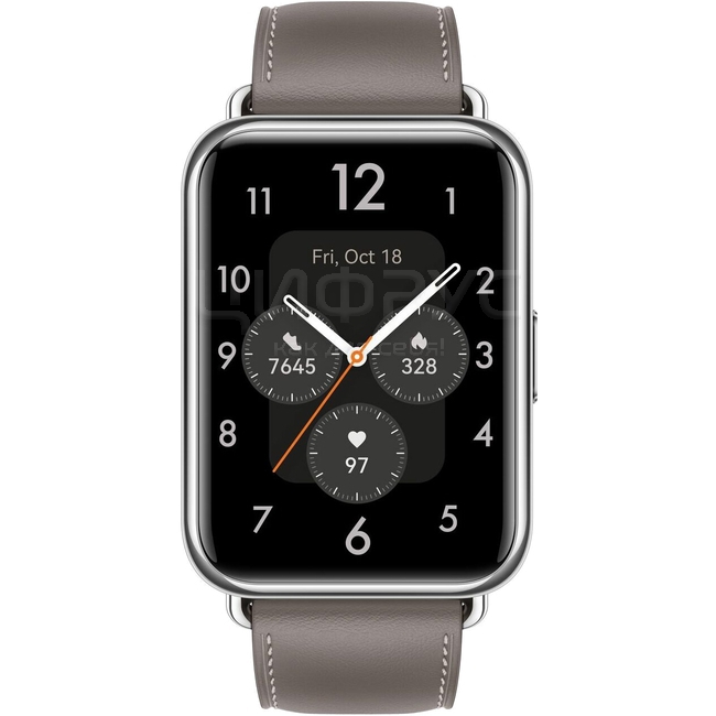 HUAWEI Watch FIT 2 55029266 Nebula Gray Leather Strap