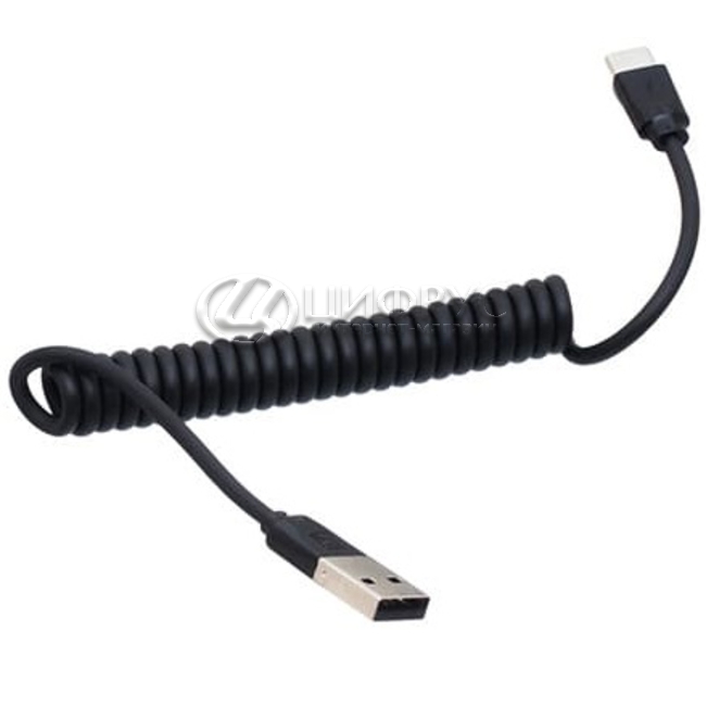 Купить USB кабель Type-C витой пружина в Москве – USB кабель Type-C ...