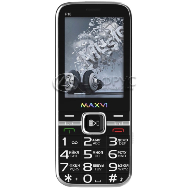 Купить MAXVI P18 Black (РСТ) в Москве – цена Maxvi P18 Черный (Рст) в ...