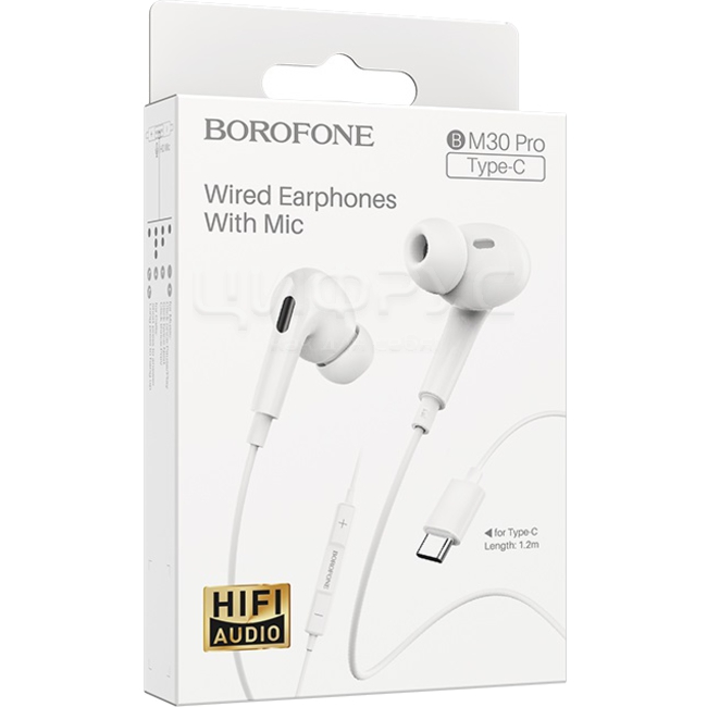 Купить Наушники Borofone BM30 Pro Type-C белые в Москве – Наушники ...