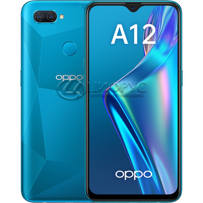 Купить Oppo A12 32Gb+3Gb Dual LTE Blue (РСТ) в Москве – цена смартфона ...