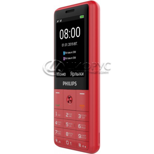 Купить Philips Xenium E169 Red (РСТ) в Москве – цена Филипс Xenium E169 ...