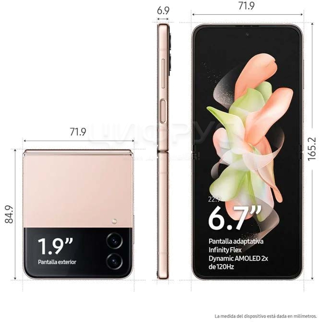 Купить Samsung Galaxy Z Flip 4 SM-F721 128Gb+8Gb 5G Pink Gold (Global ...