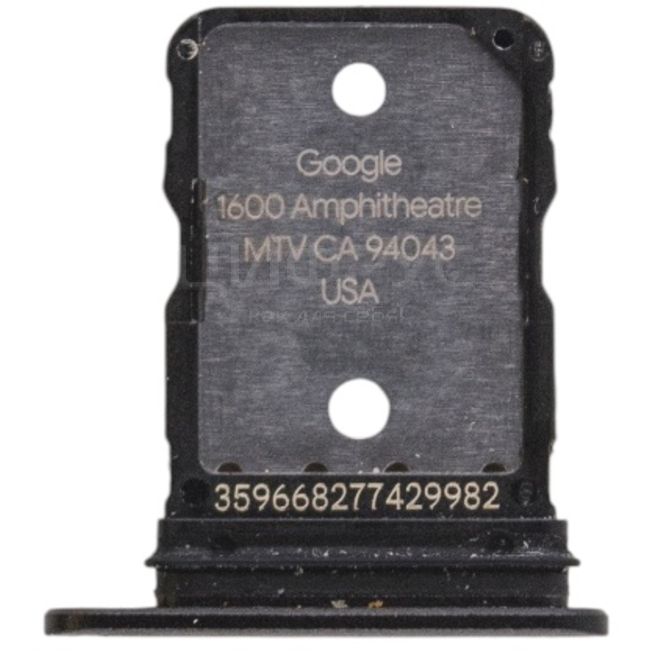 Сим лоток Google Pixel 6 Pro Storm Black (Черный) Оригинал