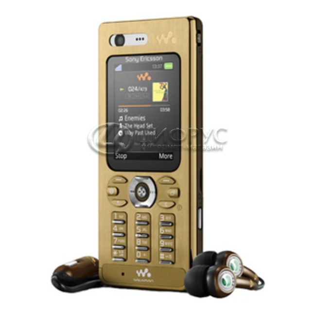 Sony Ericsson W880i in a gold coat