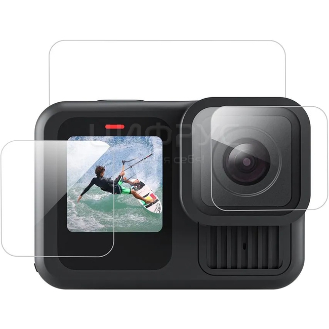 Купить Защитное стекло GoPro Hero 13 TELESIN (передний экран.задний ...