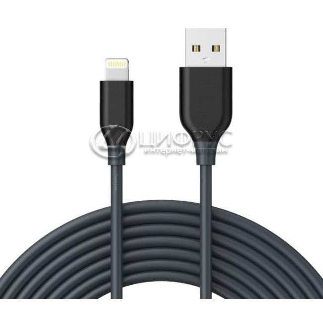Купить USB кабель для iPhone/iPad чёрный 2 метра в Москве – USB кабель ...