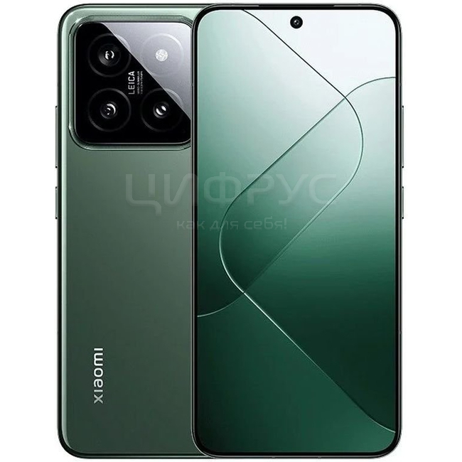 ☆mi-ru⭐︎ Купить Xiaomi 14 512Gb+12Gb Dual 5G Green (РСТ) в Москве
