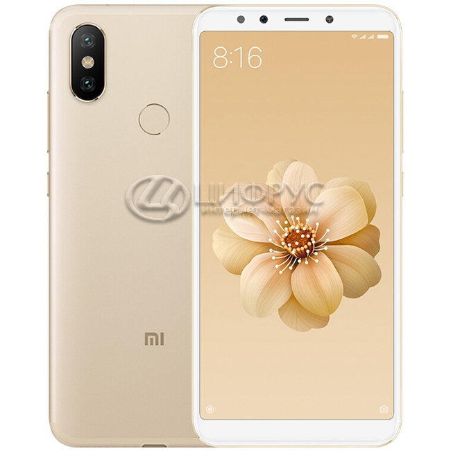 Купить Xiaomi Mi 6X 64Gb+4Gb Dual LTE Gold в Москве – цена смартфона ...