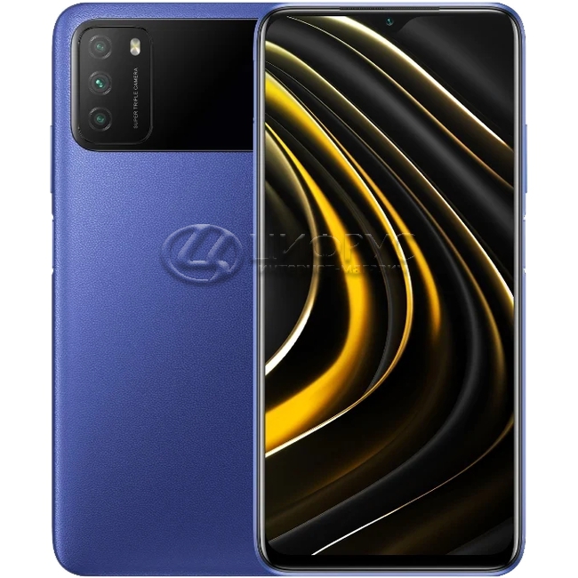 Купить Xiaomi Poco M3 128Gb+4Gb Dual LTE Blue (РСТ) в Москве – цена ...