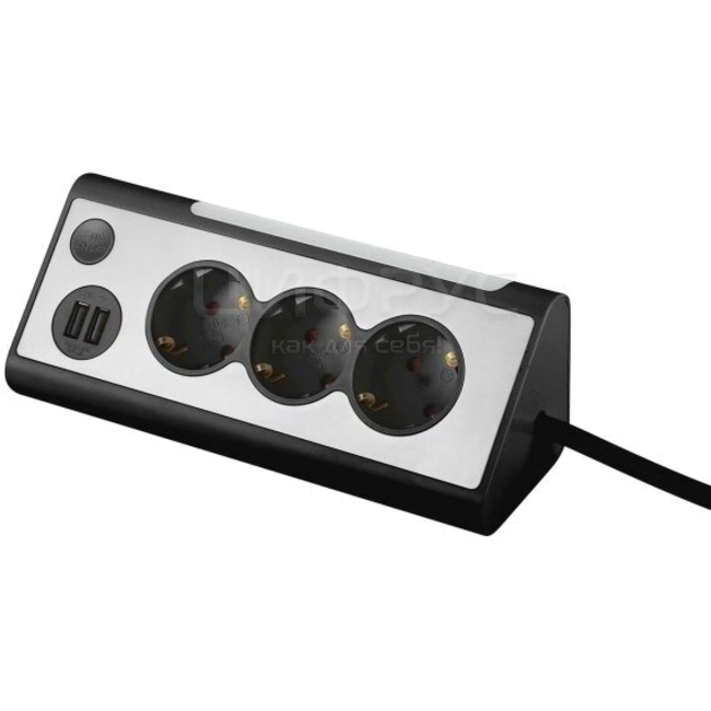 Купить Сетевой фильтр Rombica NEO TRINITY 2 x USB 3 x 220 Black в ...