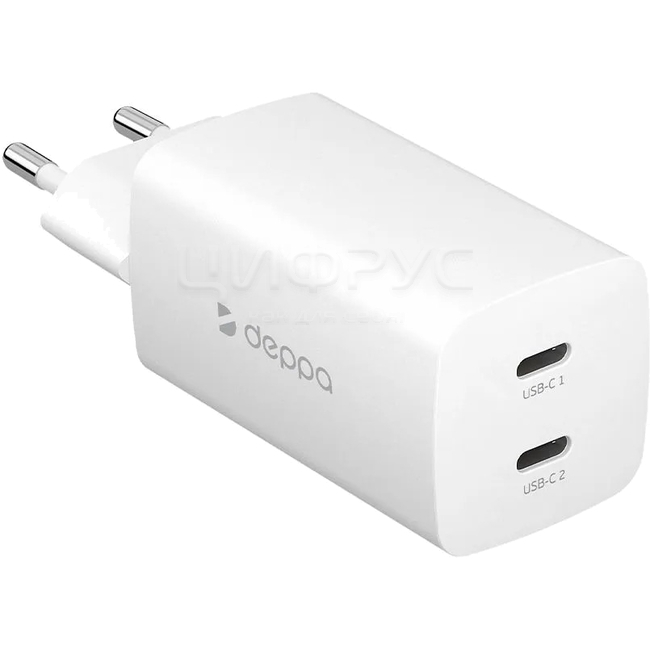 Технические характеристики: Сетевое зарядное устройство Deppa 65w USB-С ...