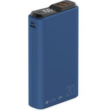 Внешний аккумулятор Power Bank для ноутбука Olmio QC3.0 20000 mAh 18W темно-синий