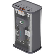 Внешний аккумулятор Power Bank Deppa 10000 mAh NRG Turbo Crystal V2 22.5W PD/QC3.0/LED Black