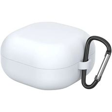 Чехол для Samsung Buds 2/Buds 2 Pro белый с карабином