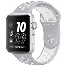 Apple Watch Series 2 42mm Nike+ Silver Aluminum Case with Nike Sport Band Flat Silver/White