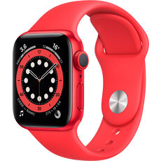 Apple Watch Series 6 GPS 44mm Aluminum Case with Sport Band Red (LL)