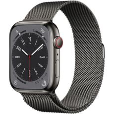 Apple Watch Series 8 41mm Stainless Steel Case with Milanese Black