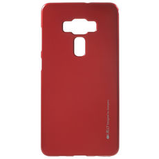 Задняя накладка для Asus Zenfone 3 Deluxe красная силиконовая