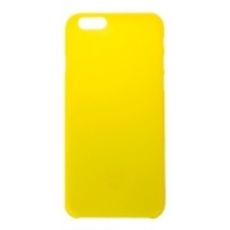 Задняя накладка для Iphone 6 / 6s силиконовая желтая