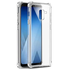 Задняя накладка для Samsung A8+ (2018) прозрачная силикон
